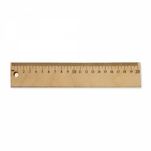 Wooden Ruler (20 Cm)