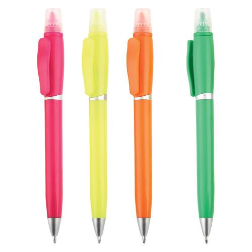 Highlighter Plastic Ballpoint Pen