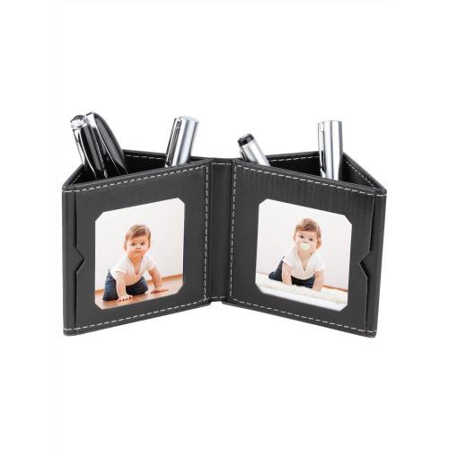 Pen Holder with Photo Compartment