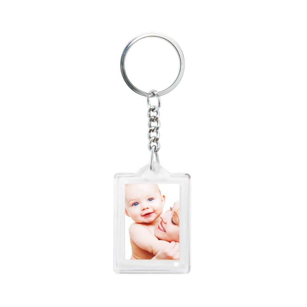 Offset Printed Acrylic Keychain with Chain