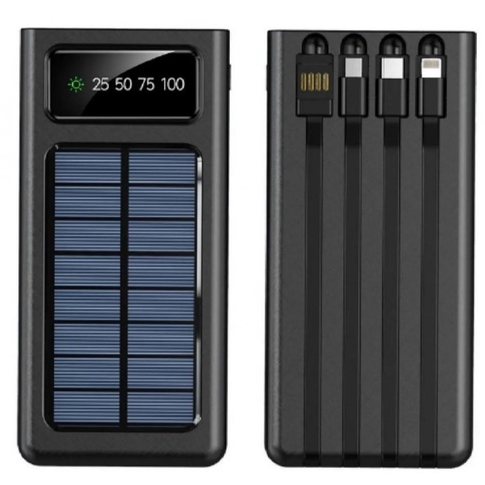 Powerbank Solar 10000mAh (z wbudowanym kablem)