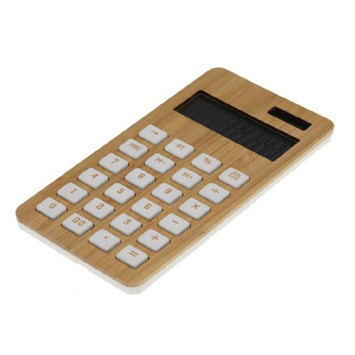 Calculatrice numérique en bambou