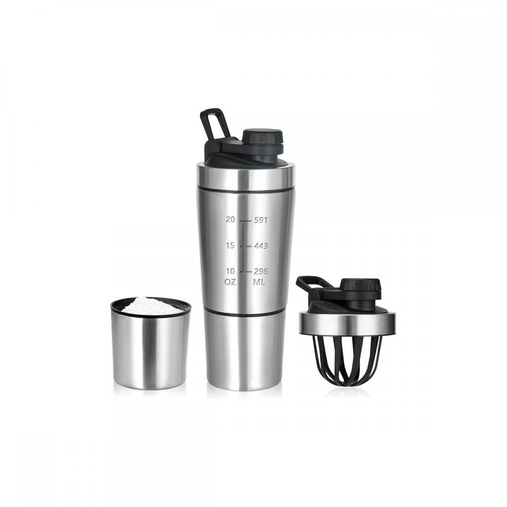 Çelik Sporcu Suluğu Protein Shaker 700 ml