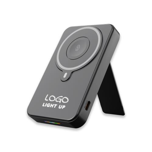 Işıklı Logo 15W MagSafe Powerbank 10000 mAh (Telefon, Saat, Kulaklık))